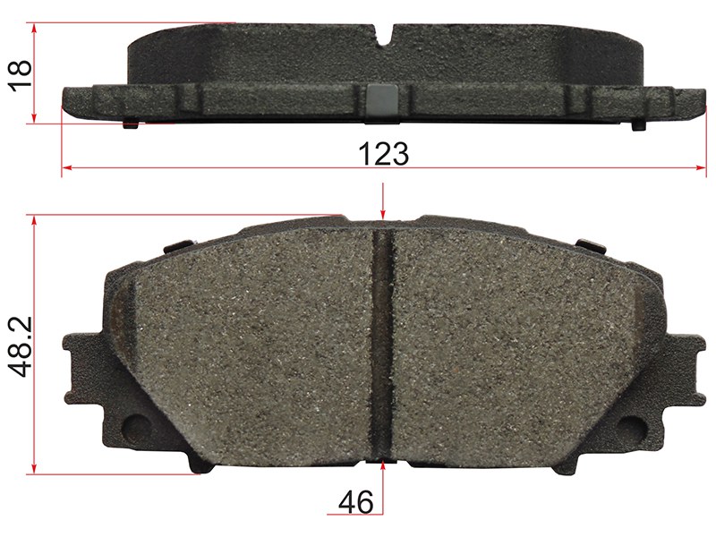 Колодки тормозные FR toyota vitz,belta,fielder 05-/toyota yaris 05- - SAT ST0446552180