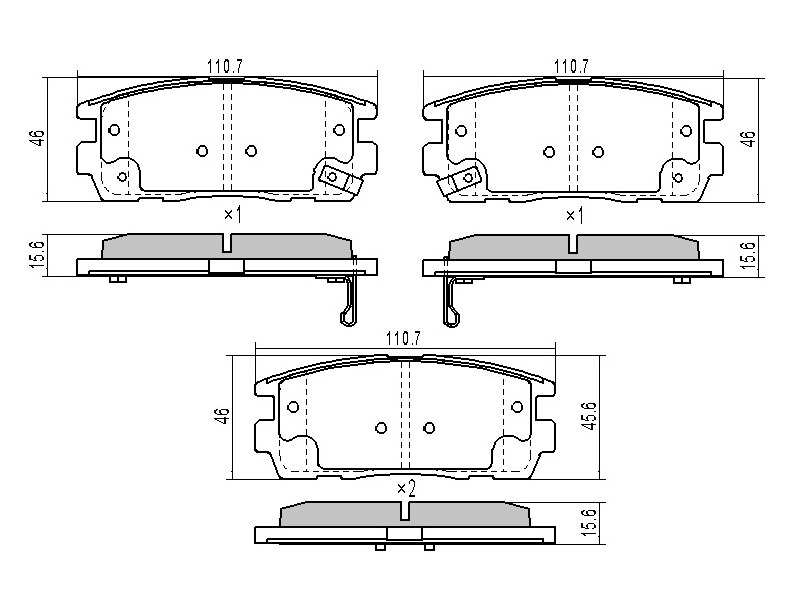 Колодки тормозные RR chevrolet captiva 06-/opel antara 06- | зад | - SAT ST96626076