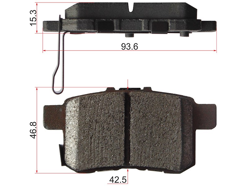 Колодки тормозные RR honda accord CU 08-13 - SAT ST43022TA0A51