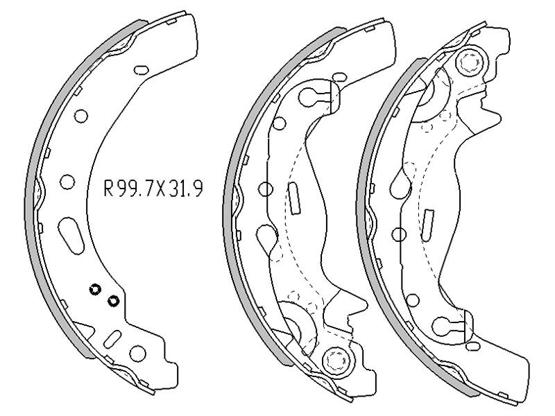 Колодки тормозные RR mazda demio/mazda 2 07- - SAT STDFY32638Z