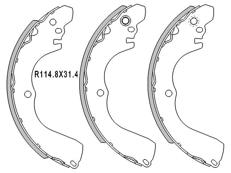 Колодки тормозные RR mitsubishi outlander cu#w 03-08, outlander XL cw#w 07-12, pajero pinin 99-07 | зад | - SAT STMR586653