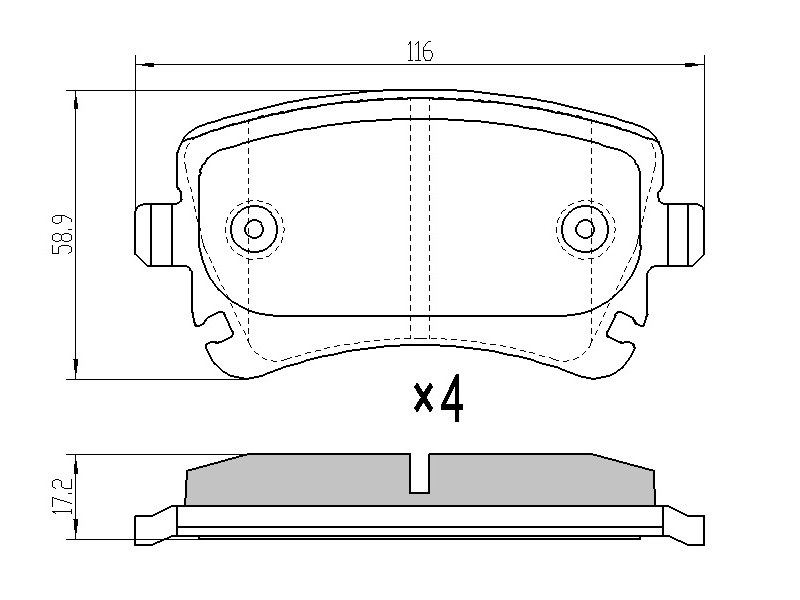 Колодки тормозные RR VW multivan 03-/transporter 03-09/audi A4 03-08/a6 06-11/a8 02-10 | перед | - SAT ST7H0698451A