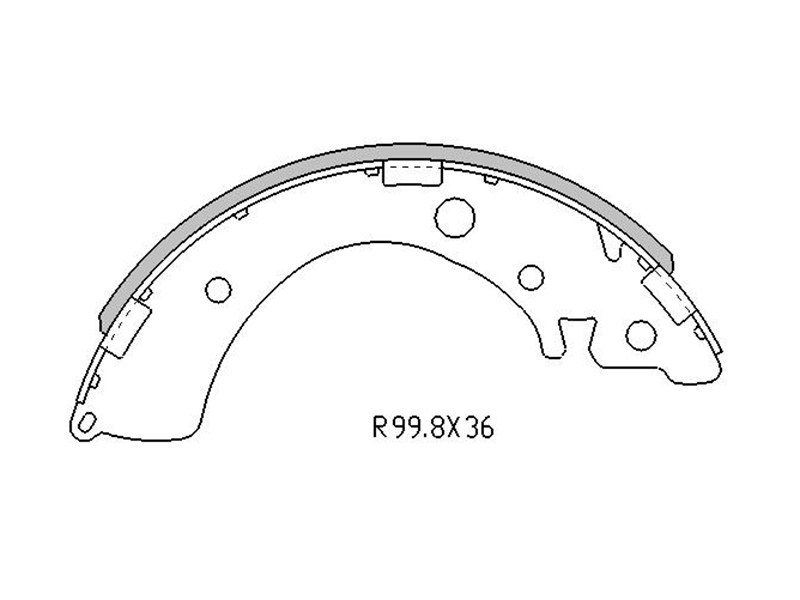 Колодки тормозные зад honda civic ej#/ek#/eu#/hr-v GH# - SAT ST43153SE0003