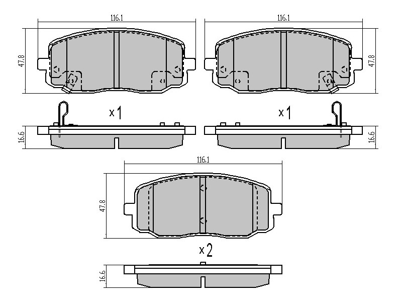 Колодки тормозные перед KIA picanto 04-/hyundai I10 07- - SAT ST5810107A10