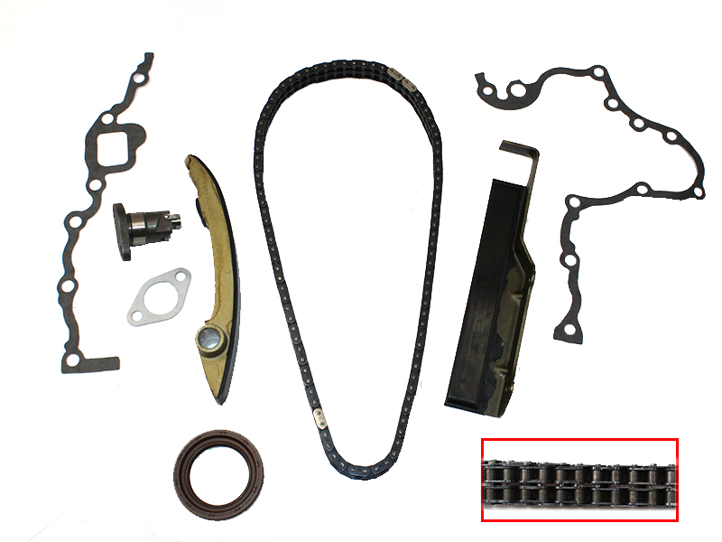 Комплект для замены цепи ГРМ mitsubishi pajero/delica 4m40 93- цепь однорядная - SAT TKMB204E