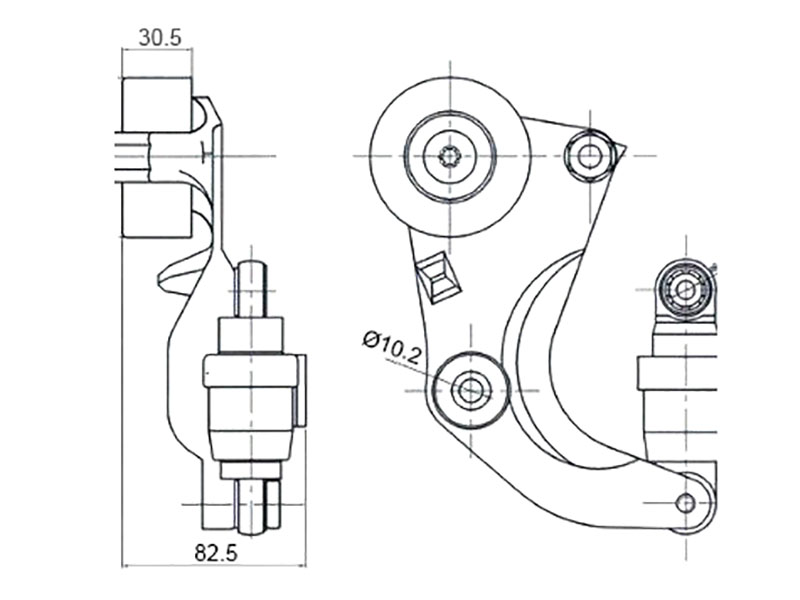 Натяжитель приводного ремня honda accord viii 2,0 08-/civic(fd/k) 1,8 06-/cr-v iii-iv 2,0 07- - SAT ST31170R0A005