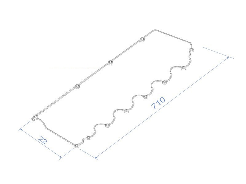 Прокладка клапанной крышки toyota land cruiser 1hdft 95-98 - SAT K1121317020