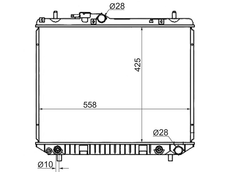 Радиатор daihatsu terios KID 98-12 - SAT DA00011