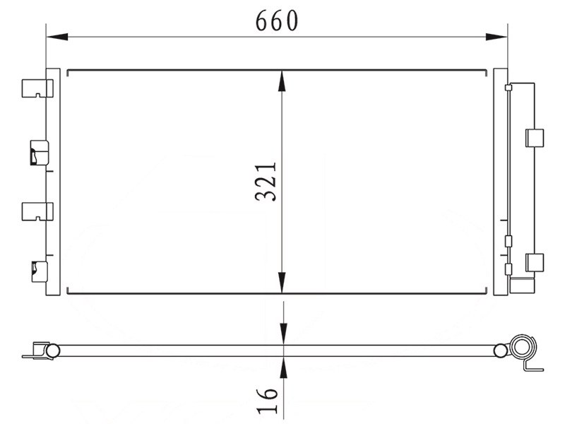 Радиатор кондиционера renault duster 1,5d 10- - SAT STRND13940