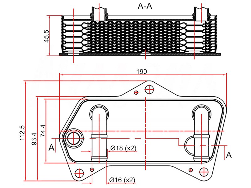 Радиатор масляный audi A3 03-/skoda octavia 04-/superb 08-/volkswagen golf 03-/jetta 05-/passat 05- - SAT ST02E409061B