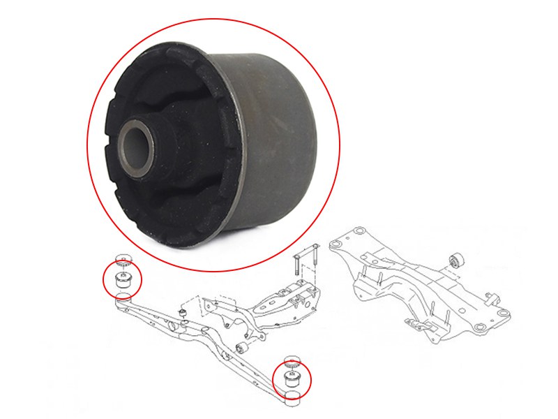 Сайлентблок задней балки subaru forester 01-07 | зад | - SAT ST41326SA020