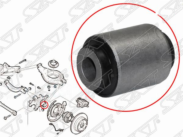 Сайлентблок задней цапфы нижний chevrolet captiva /daewoo winstorm/opel antara 07- - SAT ST96626434B2