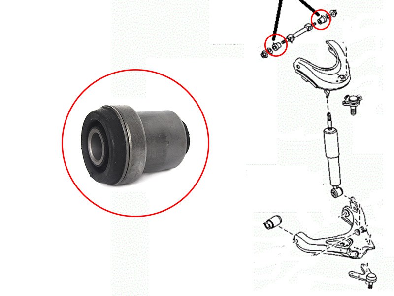 Сайлентблок переднего верхнего рычага mazda bt-50 06-11/ford everest 06-/ranger 06-12 - SAT STUR5634470B