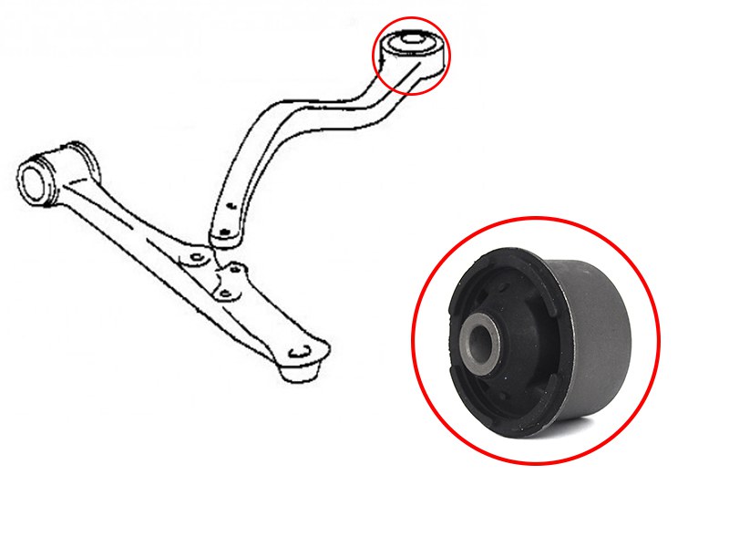 Сайлентблок переднего нижнего рычага задний toyota aristo 97-04/lexus gs300/400/430 97-05 - SAT ST4865530170