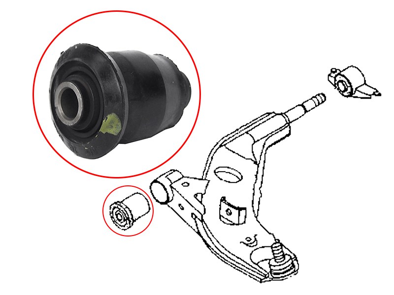 Сайлентблок переднего рычага передний mazda capella/626 91-02/mx-6 91-96/xedos-6 92-98 - SAT STGA2B34470
