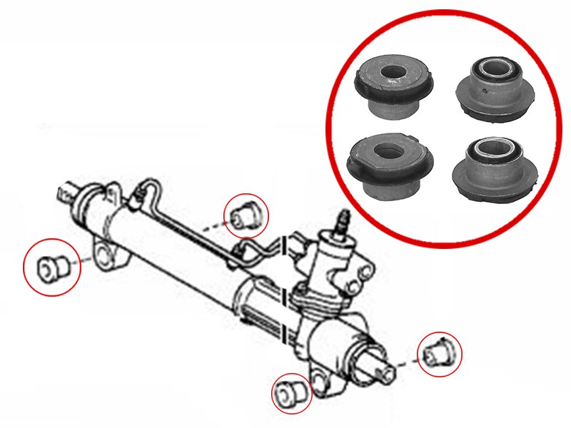 Сайлентблок рулевой рейки (комплект) toyota RAV 4 00-05 - SAT ST4425042140B