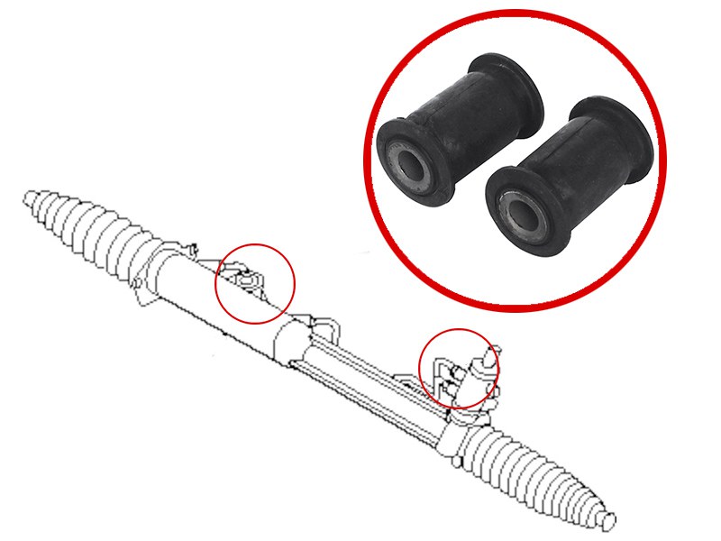 Сайлентблок рулевой рейки (комплект) volkswagen tauareg 03-/amarok 10-/audi Q7 06-15 - SAT ST7L8422062LB