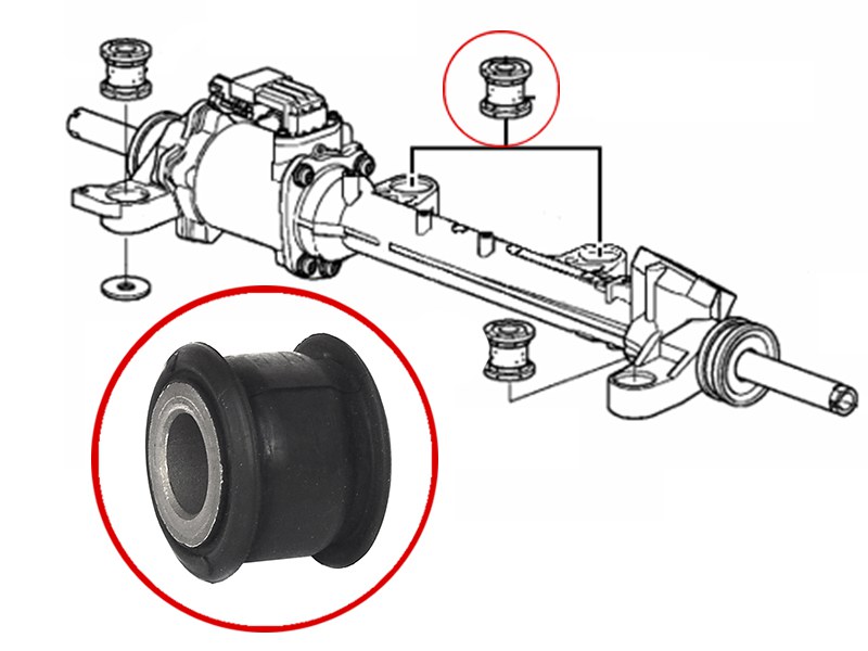Сайлентблок рулевой рейки honda accord 08-12 - SAT ST53685TL0G21B