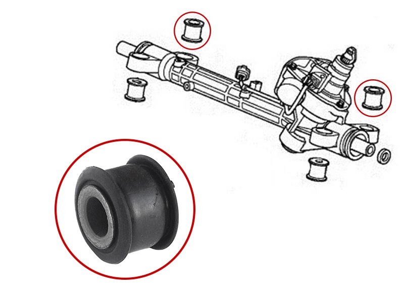 Сайлентблок рулевой рейки honda cr-v 07-12 - SAT ST53686SWCG01B