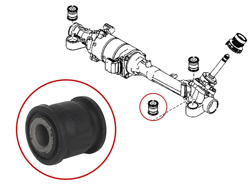 Сайлентблок рулевой рейки mazda 6 08-13 - SAT STG33S32123B