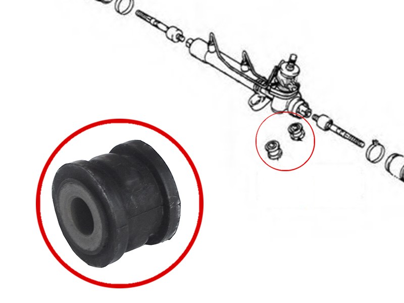 Сайлентблок рулевой рейки toyota avensis 97-03/carina e 92-97/corona 92-03 - SAT ST4551605020B