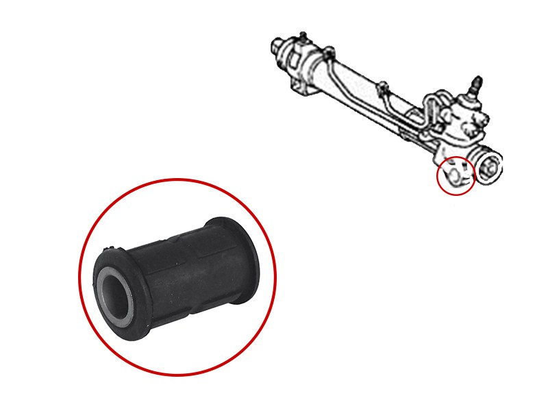 Сайлентблок рулевой рейки toyota harrier 97-03/lexus rx300 98-03 - SAT ST4425048051B