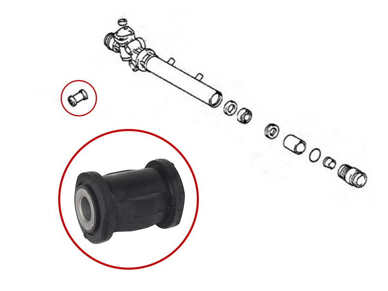 Сайлентблок рулевой рейки toyota mark II 96-01/progres 98-07/crown/majesta 95-04/altezza 98-05/lexus | лев | - SAT ST4551630020B
