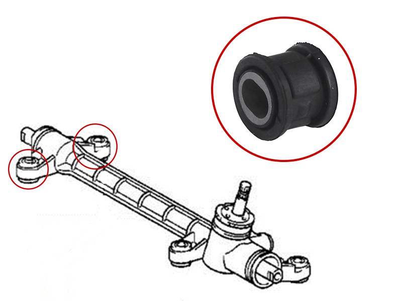 Сайлентблок рулевой рейки toyota runx/alex/spacio 00-06/corolla/fielder 00-12/axio/altis 06-12/will - SAT ST4551012290B1