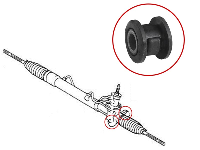 Сайлентблок рулевой рейки toyota vitz/yaris 99-05/ist 02-07/bb 00-05 - SAT ST4425052130B
