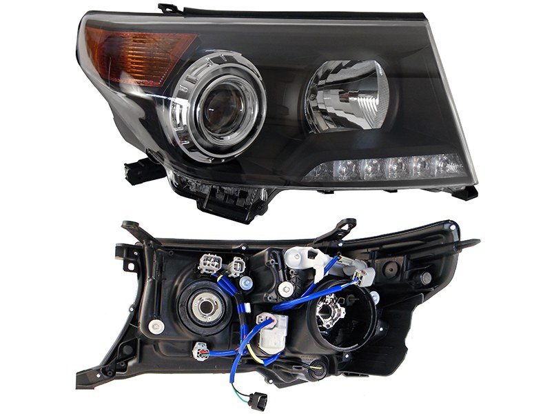 Фара toyota land cruiser 200 07-15 черная Brownstone - SAT ST21211U5BR