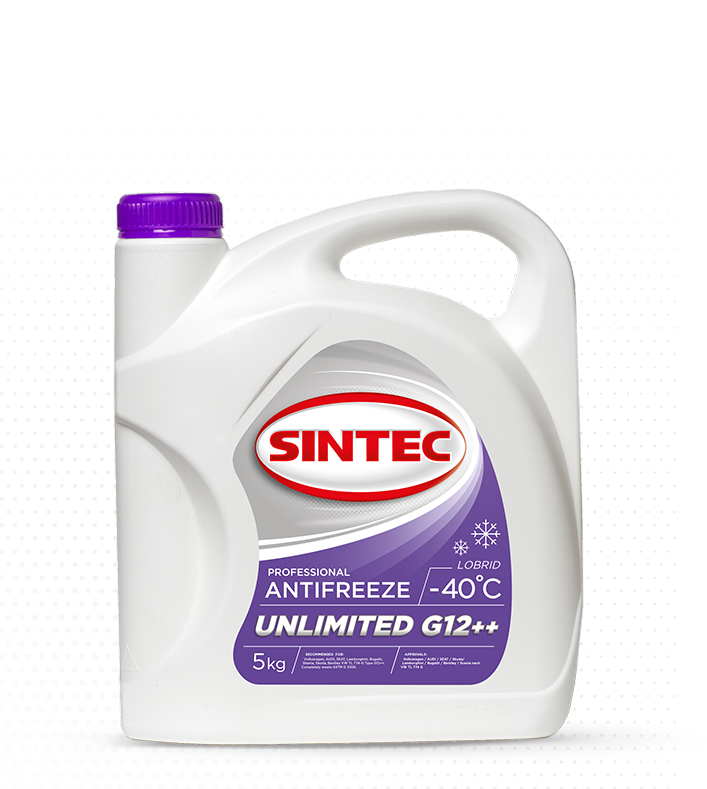 Антифриз Sintec Unlimited фиолетовый g12++ (-40) 5кг - SINTEC 803584