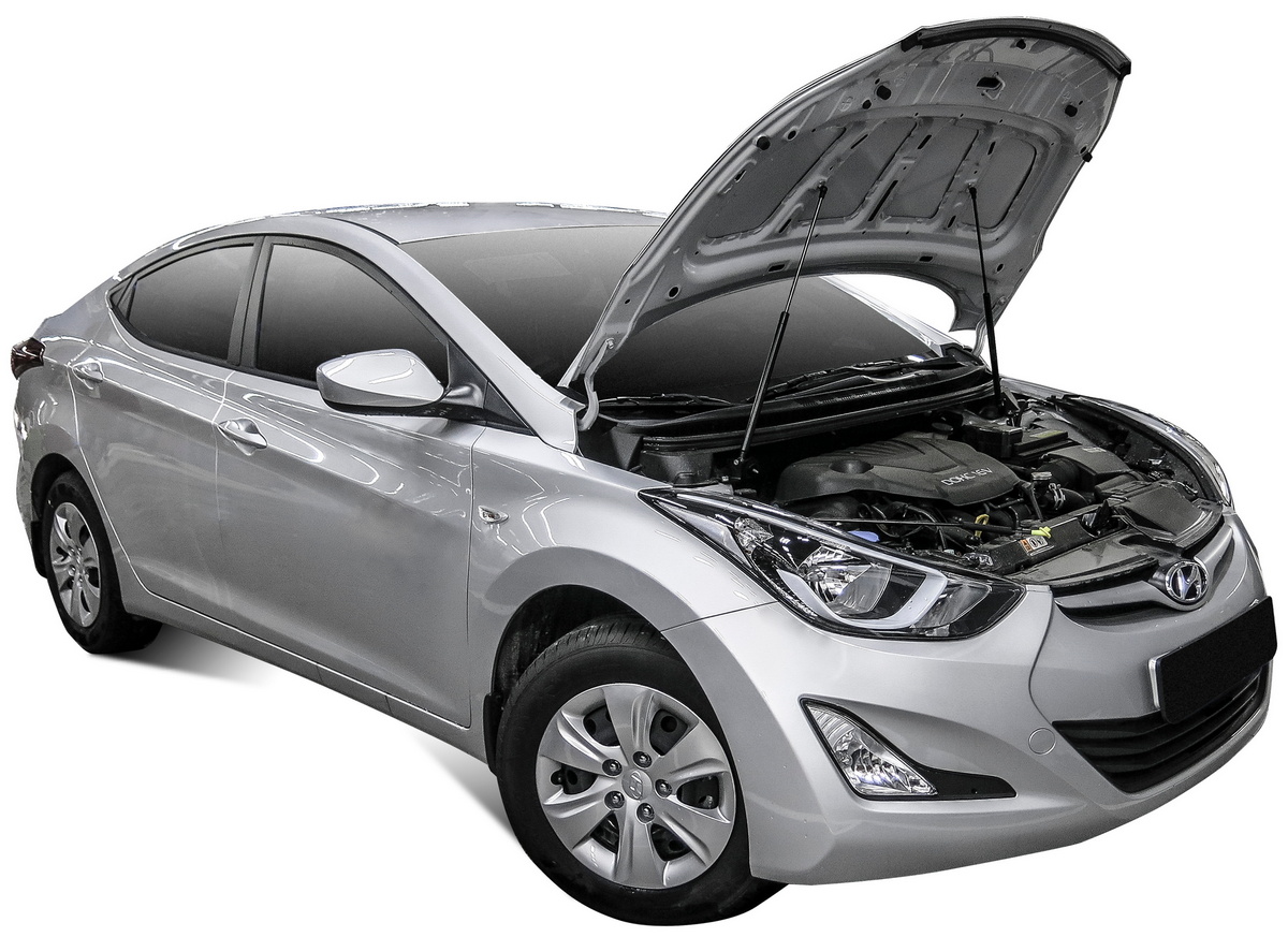 Амортизаторы капота (2 шт.) Hyundai Elantra (2013-2016) - Автоупор UHYELA011
