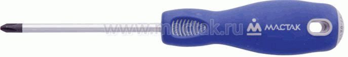 Отвёртка крестовая Phillips 1х150 мм, держатель Мастак 041-01150h - Мастак 04101150H