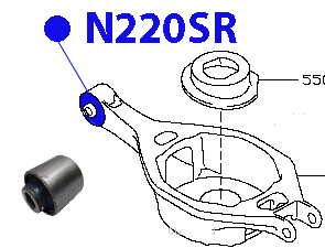 С/блок заднего поперечного рычага - ФОРТУНА N220SR