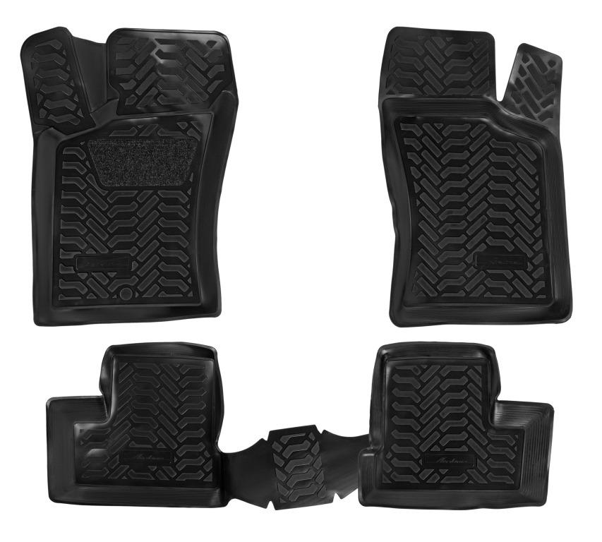 Ковры в салон (3D с подпят.) для Daewoo Nexia (95-08-) компл. 4 шт., выс. борт, полимер., черн. - AIRLINE ACM-PS-23