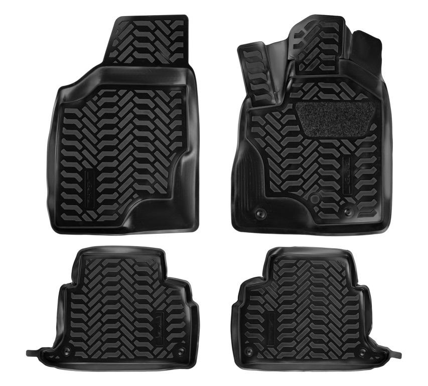 Ковры в салон (3D с подпят.) для Toyota Harrier 2WD (rhd) (03-13) компл. 4 шт., выс. борт, полимер., черн. - AIRLINE ACM-PS-70