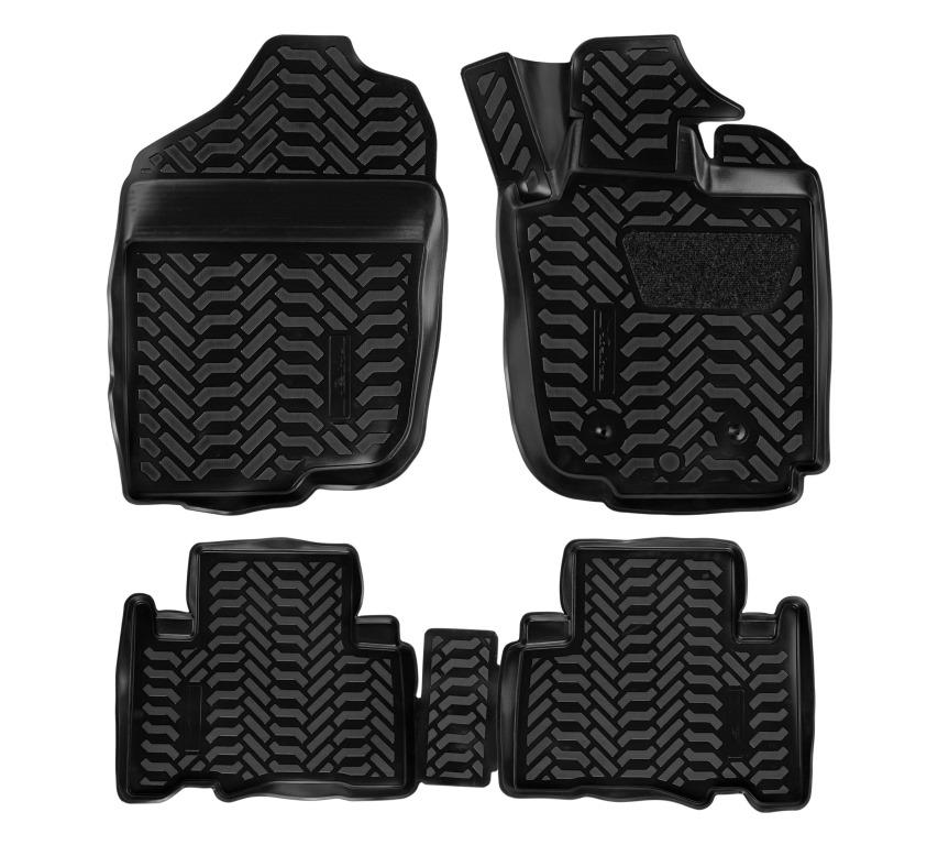 Ковры в салон (3D с подпят.) для Toyota Vanguard (rhd) (07-13) компл. 4 шт., выс. борт, полимер., черн. - AIRLINE ACM-PS-69
