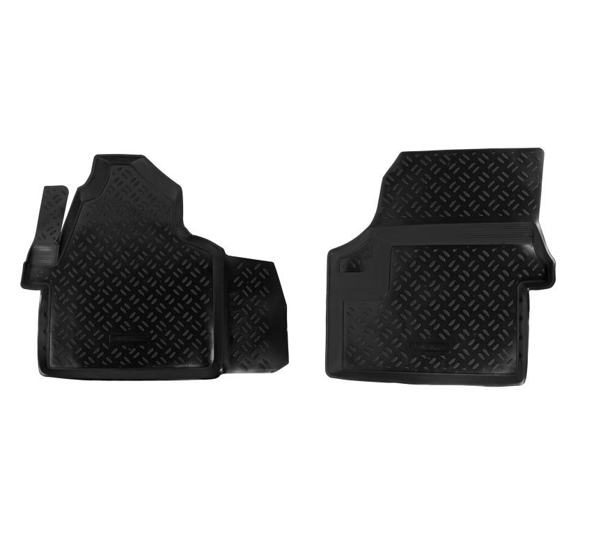 Ковры в салон перед. для Mercedes-Benz Sprinter (w906) /VW Crafter (06-) компл. 2 шт., выс. борт, полимер., черн. - AIRLINE ACM-PS-44