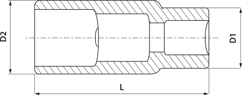 Головка торцевая свечная 1/2DR 16 мм