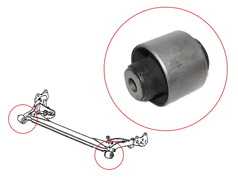 Сайлентблок задней балки honda partner/airwave gj1/gj2 - SAT ST-42100-SLA-000B