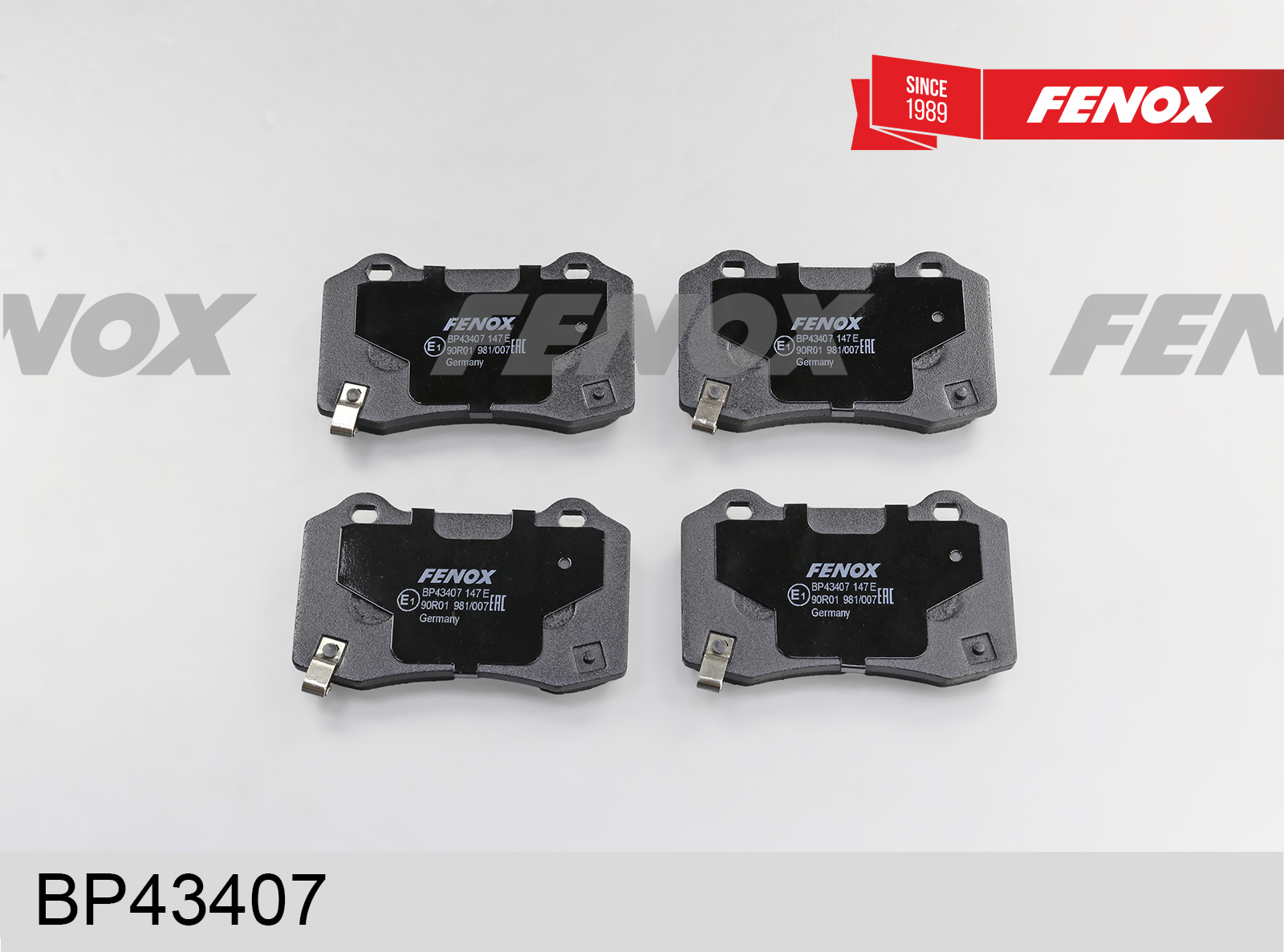 Колодки тормозные дисковые | зад прав/лев | - Fenox BP43407