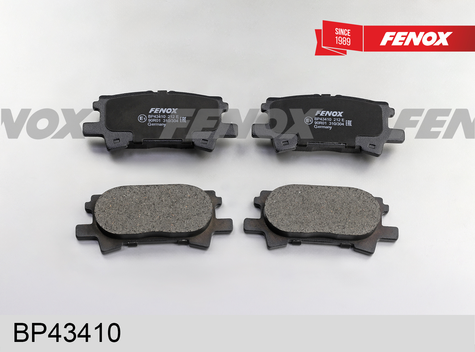 Колодки тормозные дисковые | зад прав/лев | - Fenox BP43410