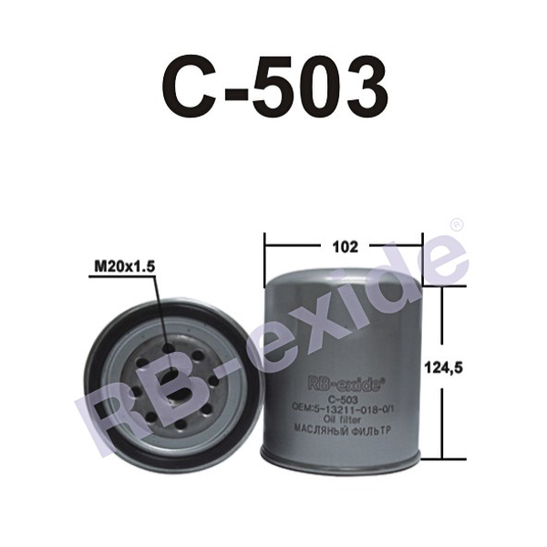C-503 8-94428-931-0 (фильтр масляный)