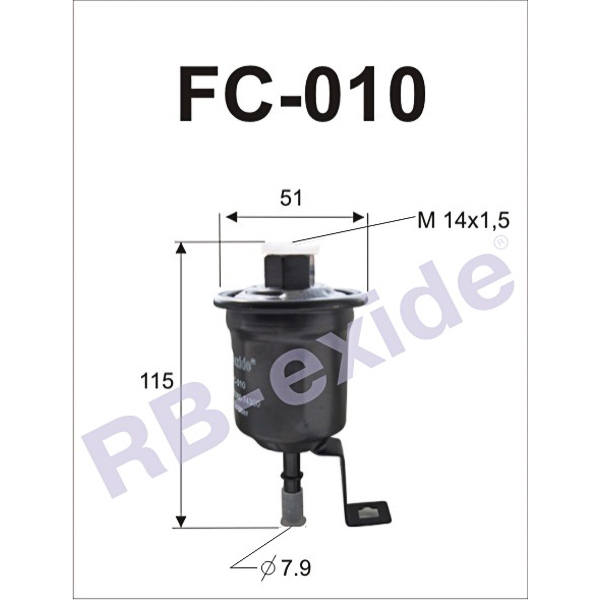 Фильтр топливный - Rb-exide FC010