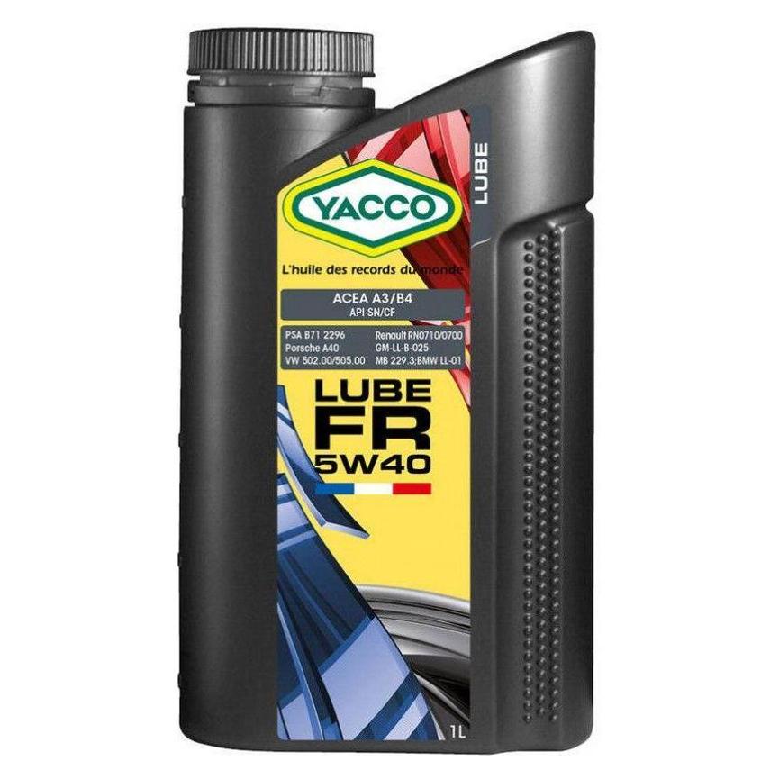 305425 Масло моторное yacco lube FR 5w40 (1l) - YACCO 305 425