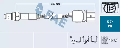 Oxygen sensor - FAE 75031