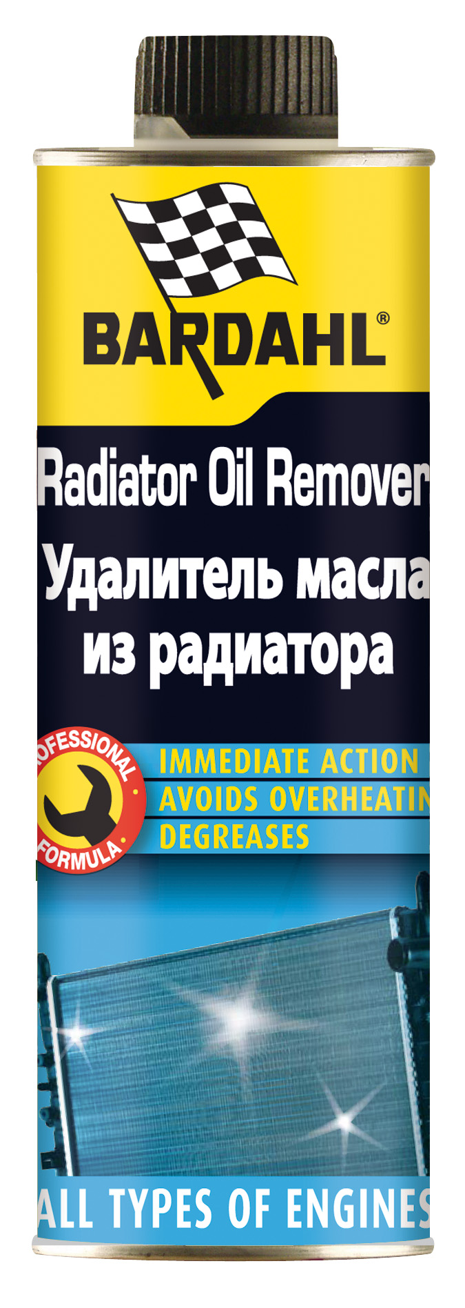 Radiator OIL remover Средство для удаления масла из системы охлаждения 300мл - BARDAHL 4020