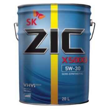 X5000 5w30 20l (масло мотор. полусинт) ZIC 192 663