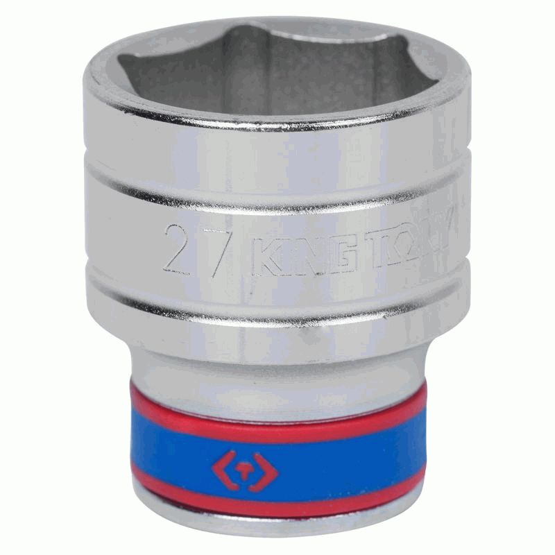 Головка торцевая стандартная шестигранная 1/2 27 мм - King Tony 433527M