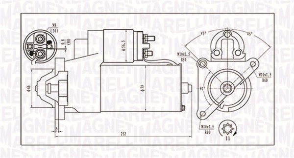 Стартер - Magneti Marelli 063720373010